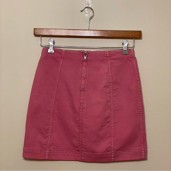 Free People 6 miniskirt barbiecore pink basic classic fitted Bratz pleated - Picture 5 of 8